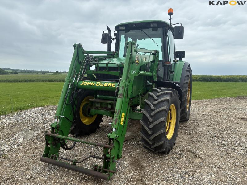 John Deere 6320 M tractor with front loader 2