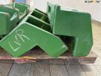 John Deere basic weight blocks 17