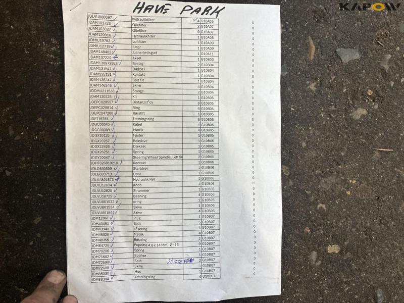 John Deere garden/park parts 35