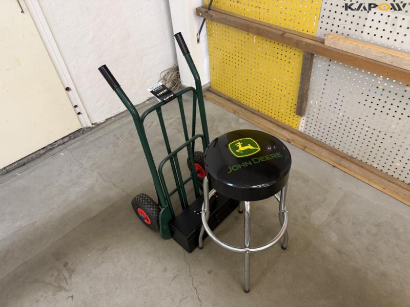John Deere chair, sack cart and toolbox 3