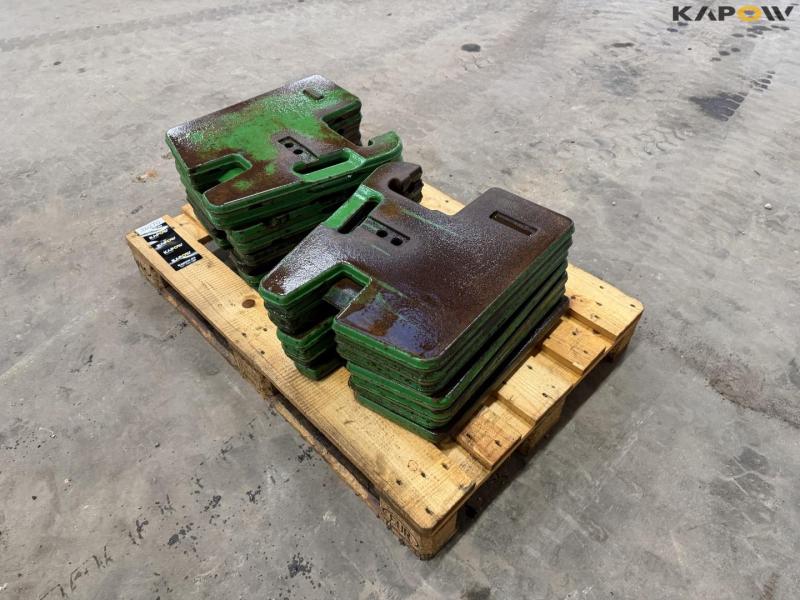 John Deere weight plates - 14 pcs. 50kg each 5