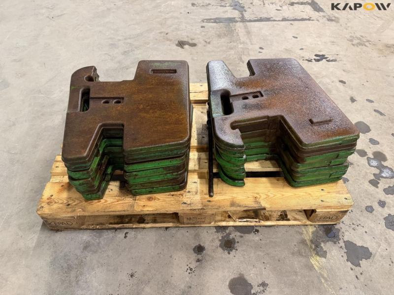 John Deere weight discs - 14 pcs. 2
