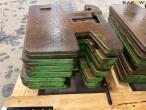 John Deere weight discs - 14 pcs. 50kg each 9
