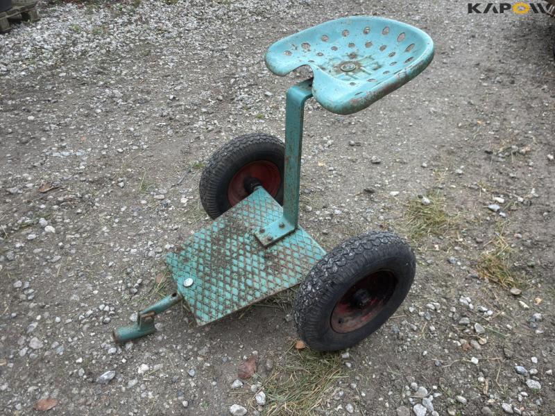 JRUS tool carrier with broom, scraper and sulky 44