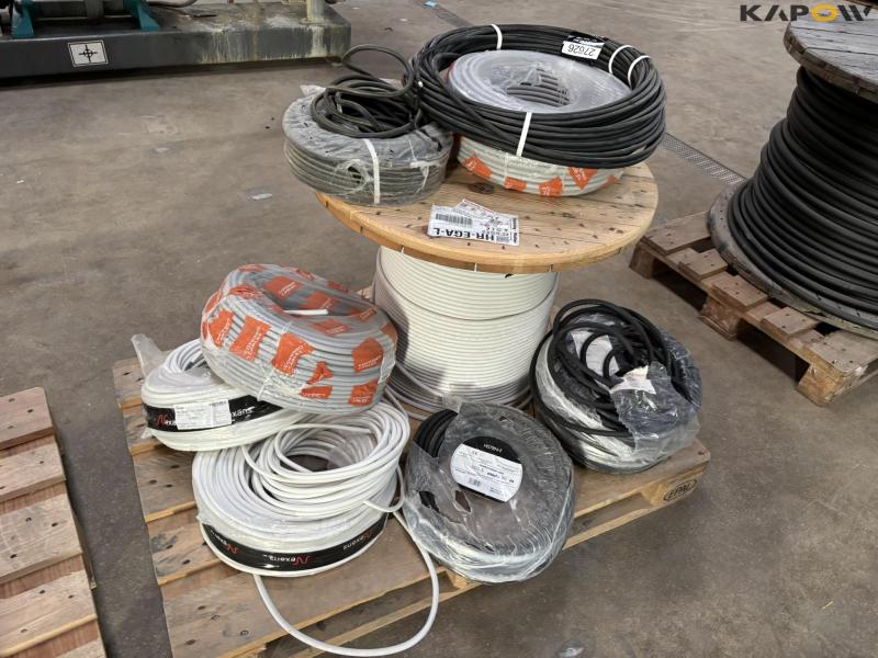 Cable drums with cable and wires 2