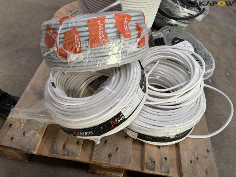 Cable drums with cable and wires 8