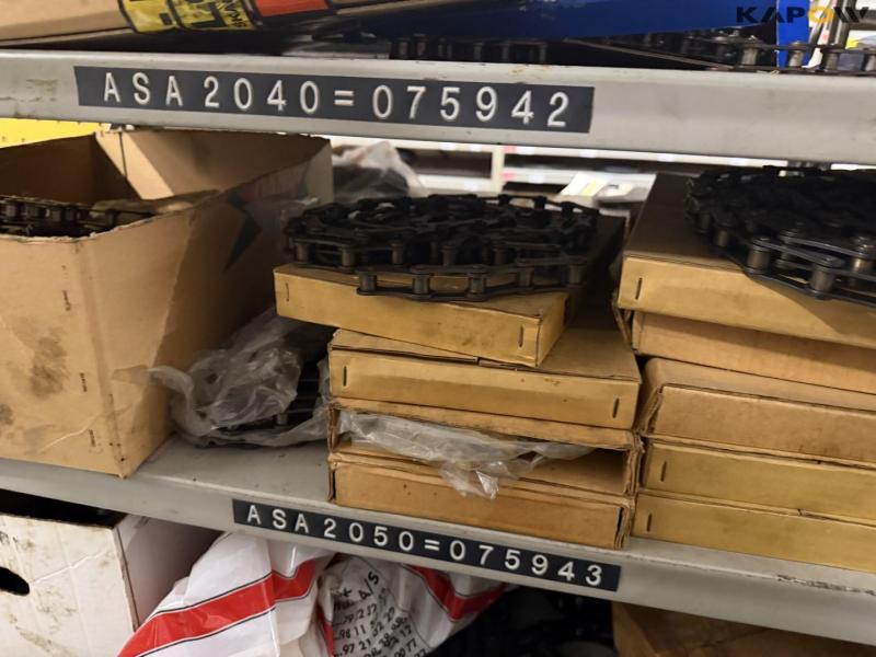 Chain station with chains 28