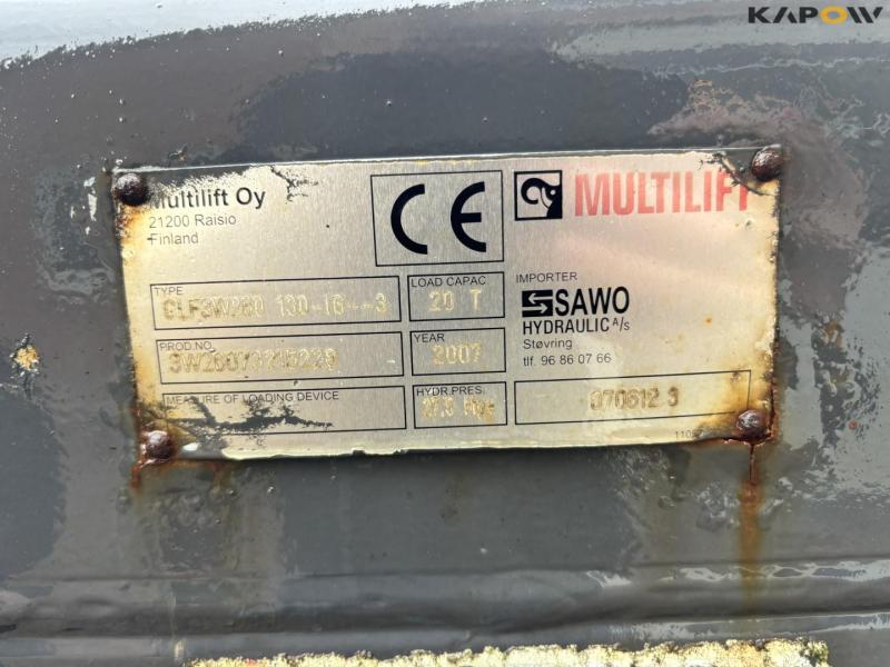 Trailer with multilift hooklift 35