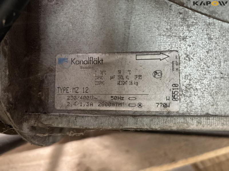 Duct fan MZ 12 extraction 15