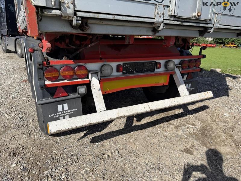 Kel-Berg tipper trailer with tarpaulin 20