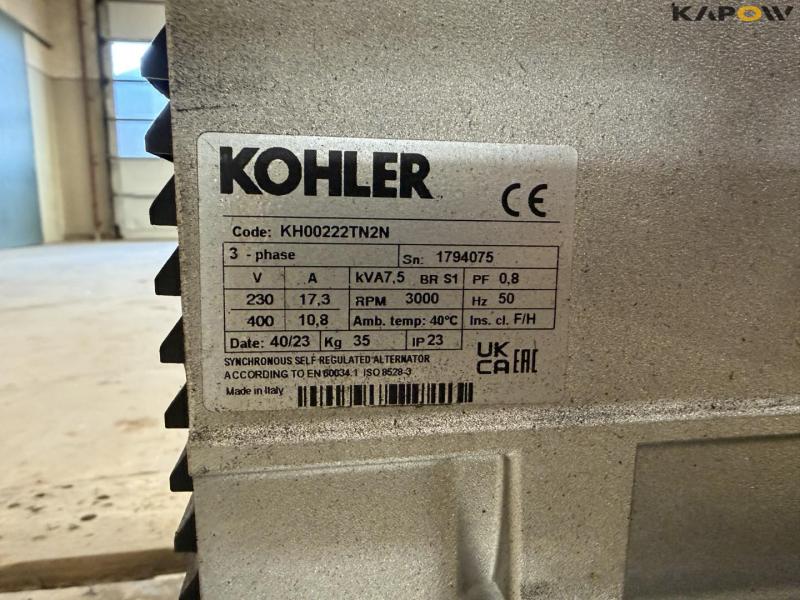 Kohler HX 7500 T generator 19