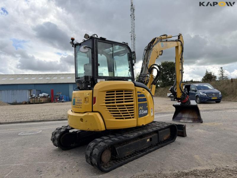 Komatsu PC55MR excavator with rotary tilt. 5