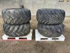 Complete wheels 500/60-22.5 - 4 pcs 2