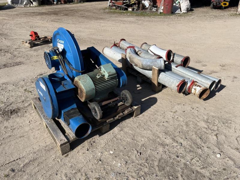 Kongskilde TRL 150/CAD 20 grain blower with pipe 7