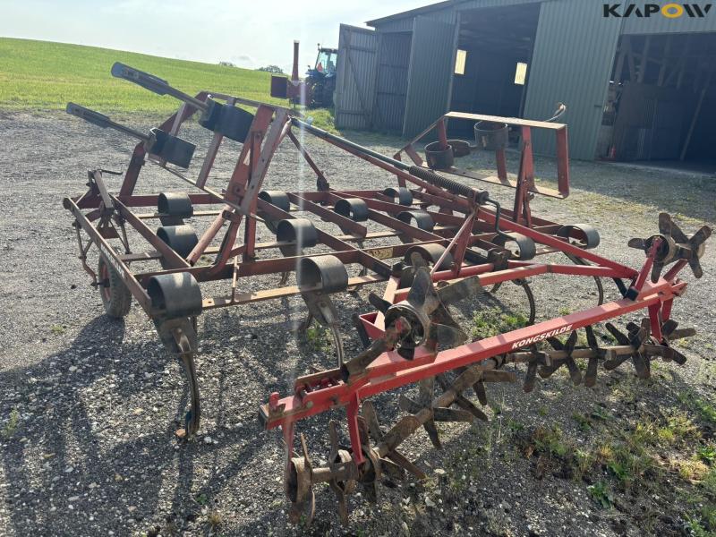 Kongskilde Vibroflex 17 TDS. with spades roller after harrow 7