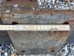 Heavy-duty frame with track eradicator teeth 17