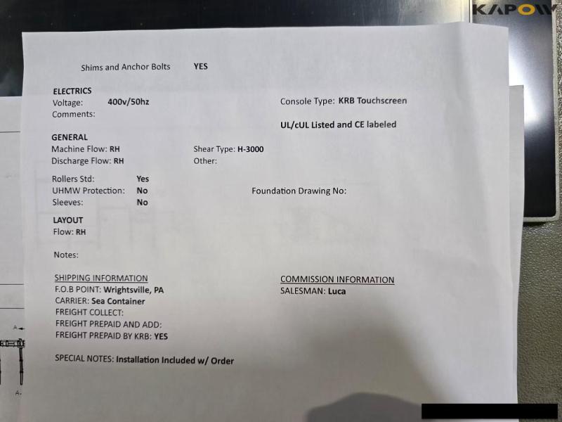 KRB H3000 industrial machine for rebar  82