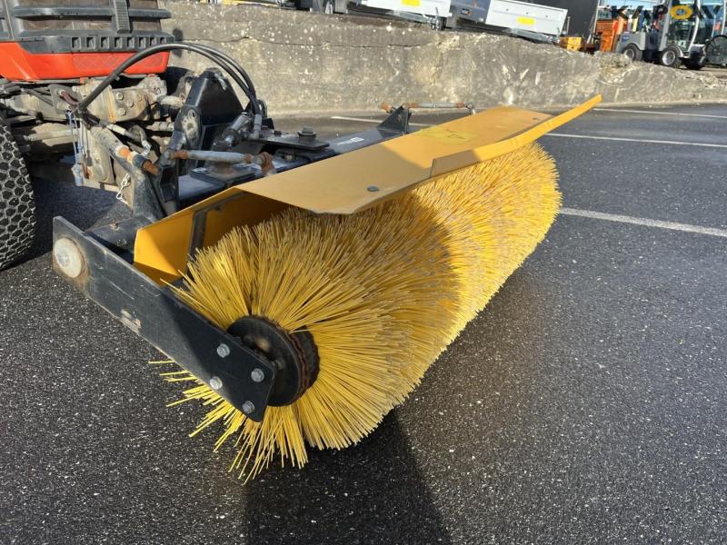 Kubota B2410 compact tractor with sweeper and salt spreader 10