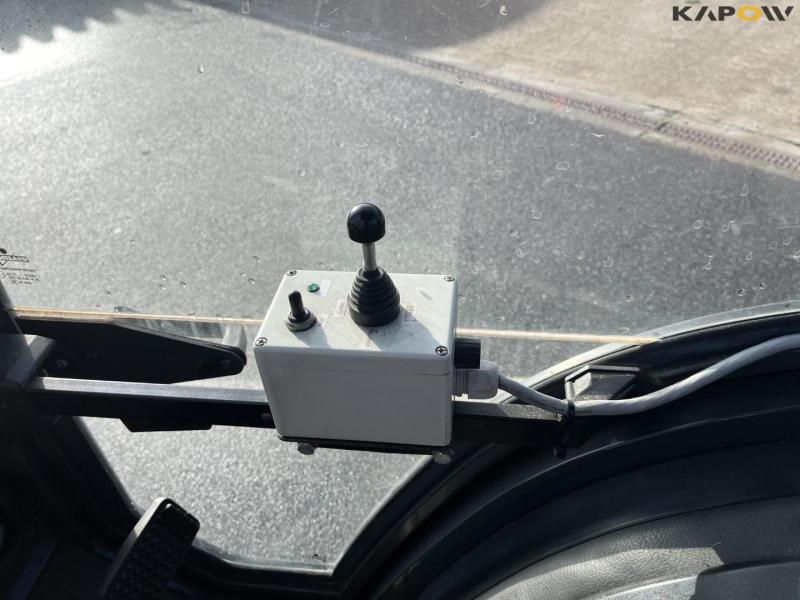 Kubota B2410 compact tractor with sweeper and salt spreader 36