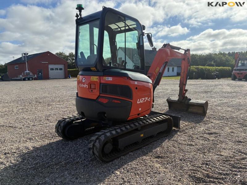 Kubota U27-4 mini excavator with grader bucket 5