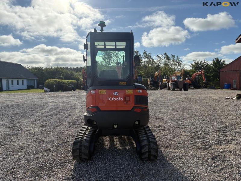Kubota U27-4 mini excavator with grader bucket 6