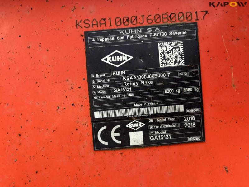 Kuhn Ga15131 rake 78