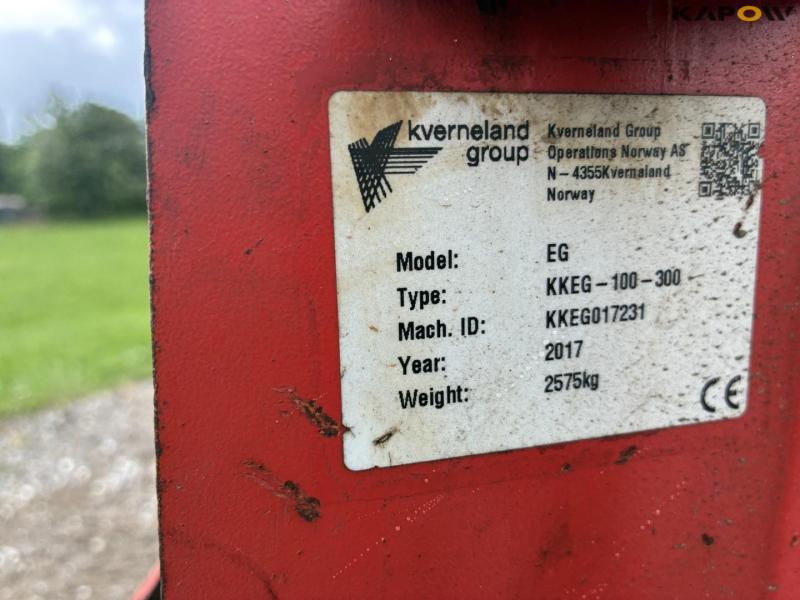 Kverneland EG 100-300 5 furrow plow with pakomat 9