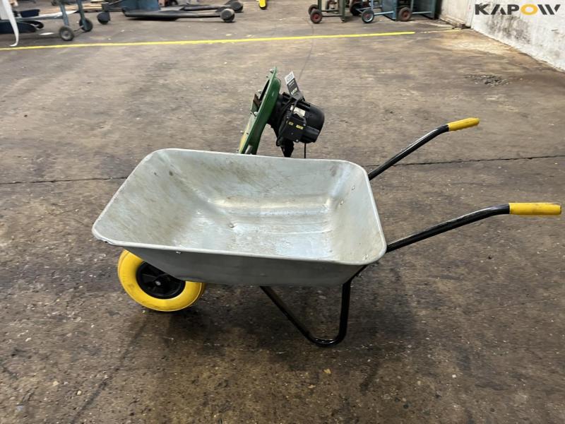 Lescha ZAK 1802 compost grinder with wheelbarrow 8