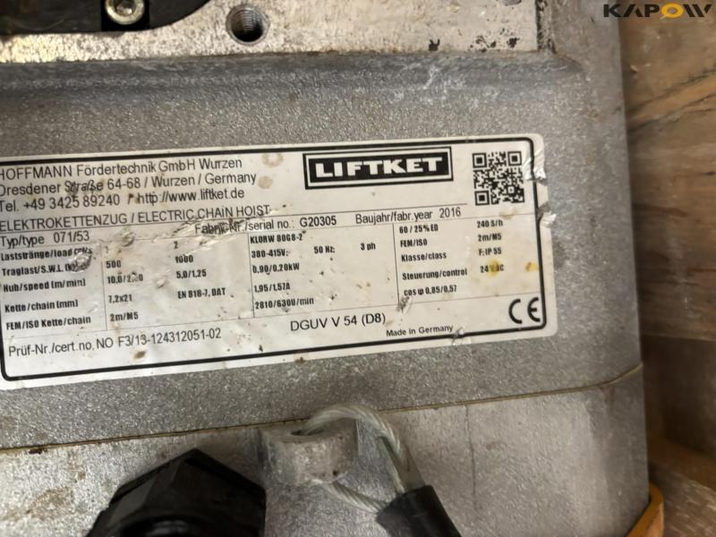 Liftket Star 071/53 chain hoist 8