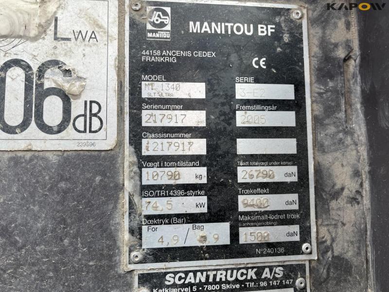 Manitou MT1340Sl telescopic handler 49