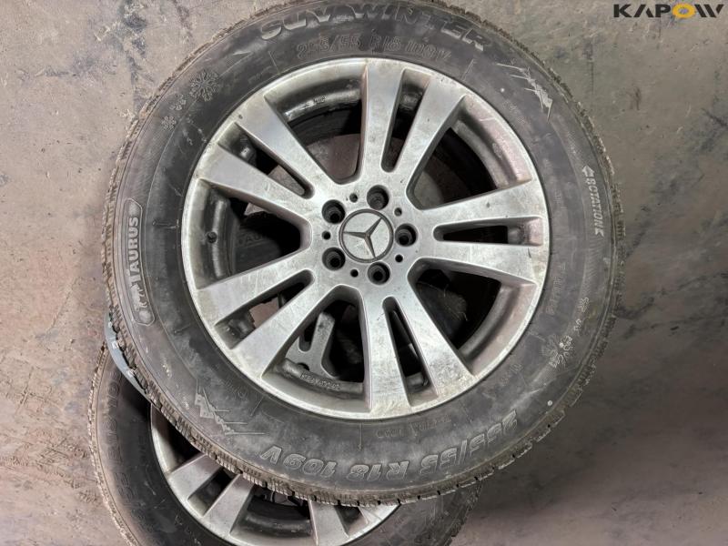 Mercedes alloy wheels with winter tires 6