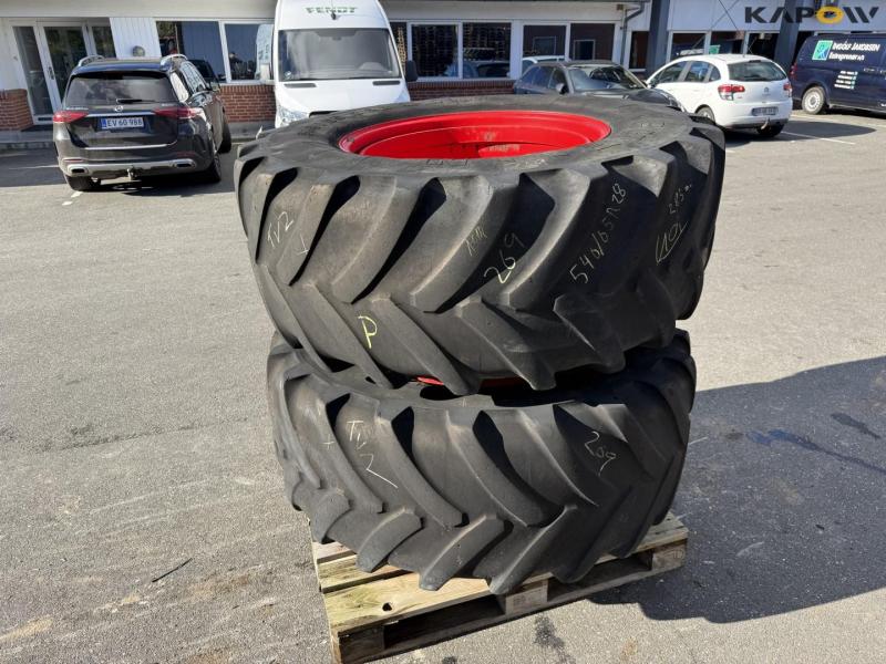 Michelin 540/65-R28 twin wheels 6