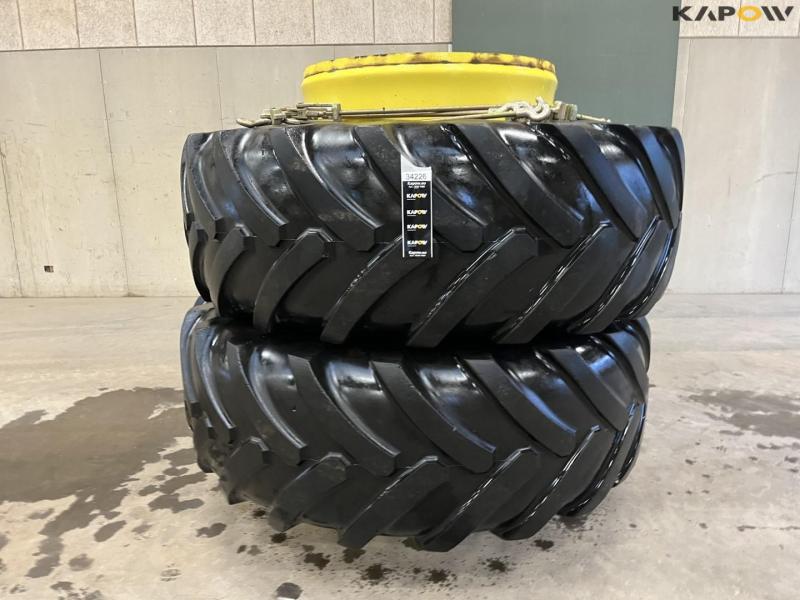 Michelin 710/75-R42 twin wheels 8