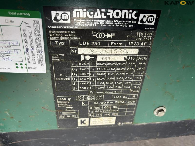Migatronic LDE250/TDE400/CSU3000 svejser 30