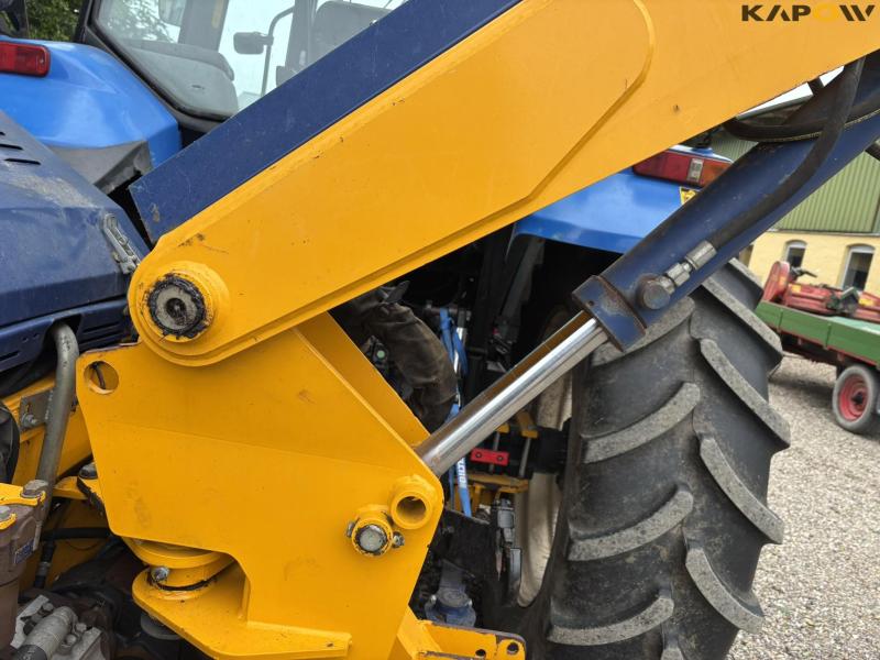 New Holland TS 115 with Bomford arm mower 71