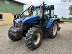 New Holland TS 115 with Bomford arm mower 1