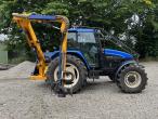 New Holland TS 115 with Bomford arm mower 4