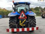New Holland TS135A tractor with Epoke arm mower 6