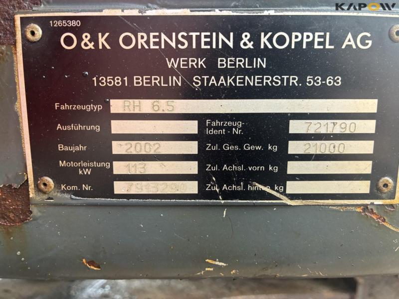 O&K RH 6.5 excavator 9