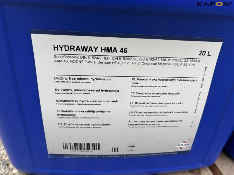 Vultrex grease, Titan Utto WB and Hydraway HMA 46 8