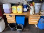 Oils, cans and desk 23