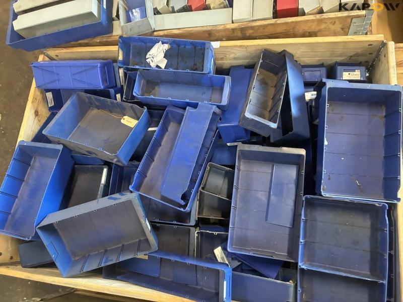 Plastic storage boxes 16