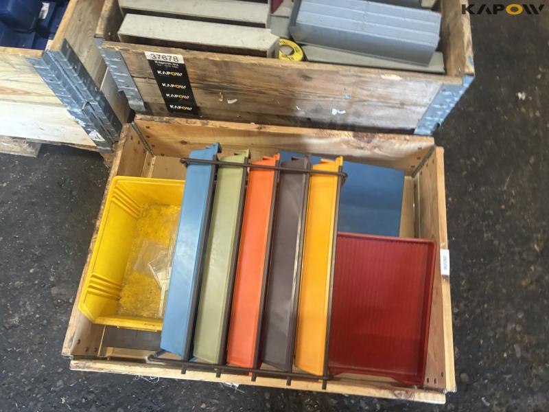 Plastic storage boxes 23