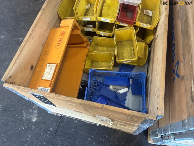 Plastic storage boxes 14