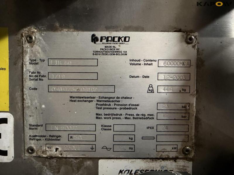 Packo ETB 60 cooling system for milk 15