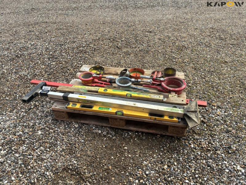 Pipe cutter, spirit level and cup drill 4
