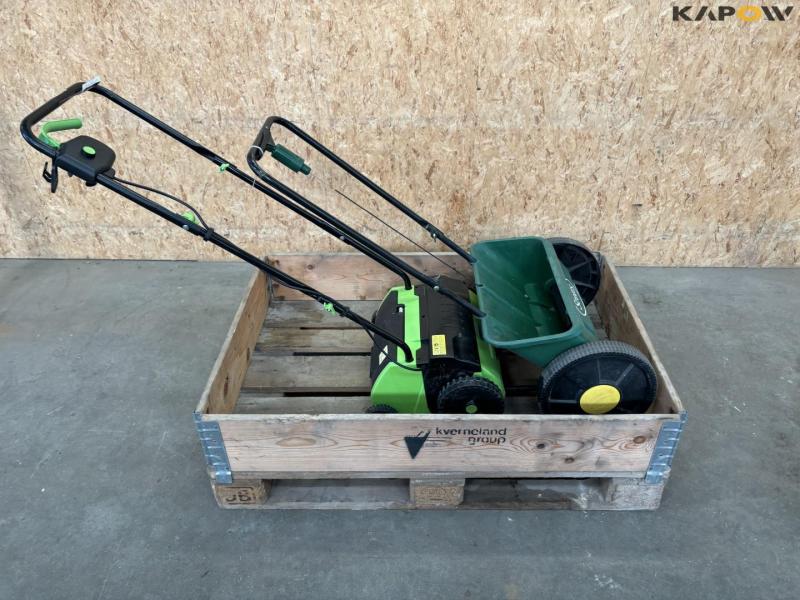 Seed wagon and lawn aerator 2