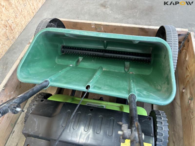 Seed wagon and lawn aerator 7