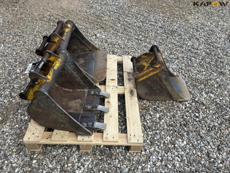 Mini excavator buckets - 3 pcs 2