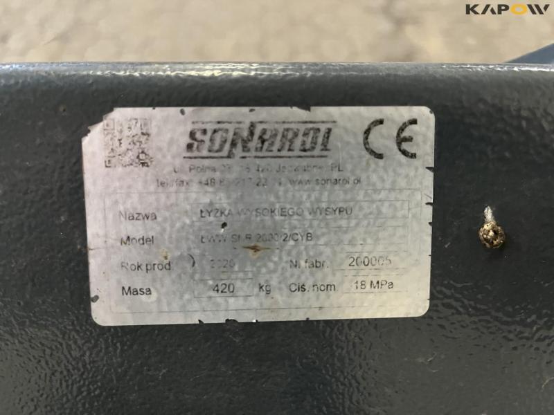 Sonarol SNR 2000/2/CYB high-trip bucket with Giant hitch 9